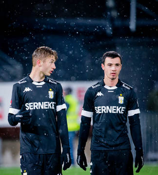 IFK Göteborgs Benjamin Nygren och Giorgi Kharaishvili