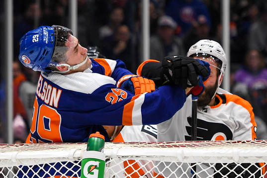 Ishockey, NHL Mar 3, 2019; Uniondale, NY, USA; Philadelphia