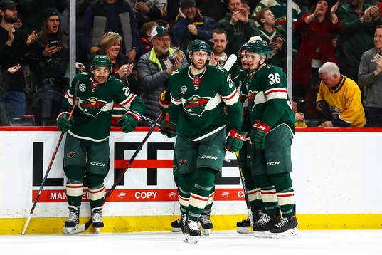 Ishockey, NHL Mar 3, 2019; Saint Paul, MN, USA; Minnesota