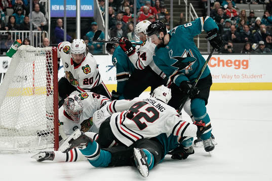 Bläddra bland fler bilder av Ishockey, NHL, San Jose Sharks - Chicago Blackhawks