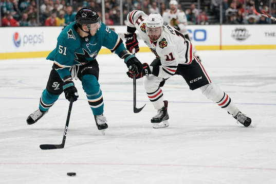 Ishockey, NHL Mar 3, 2019; San Jose, CA, USA; San Jose