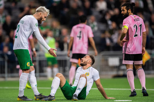 Hammarbys Simon Sandberg och Muamer Tankovic