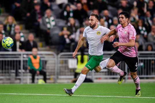Hammarbys Muamer Tankovic och Dalkurds Dillan Ismail