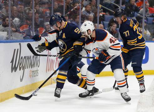 Ishockey, NHL Mar 4, 2019; Buffalo, NY, USA; Buffalo Sabres