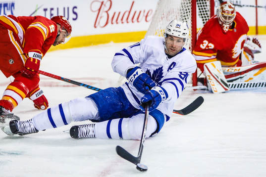 Ishockey, NHL Mar 4, 2019; Calgary, Alberta, CAN; Toronto