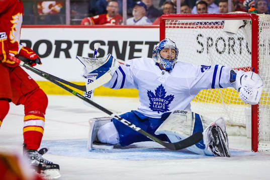 Ishockey, NHL Mar 4, 2019; Calgary, Alberta, CAN; Toronto