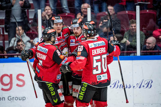 Malmö Redhawks Johan Olofsson, Fredrik Händemark, Marcus