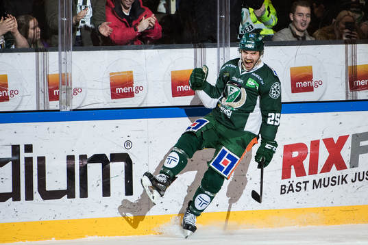 Färjestads Martin Johansson jublar