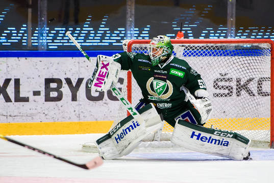 Färjestads målvakt Markus Svensson