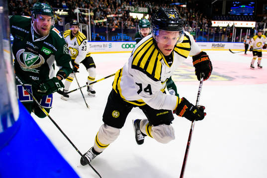 Färjestads Ilari Melart och Brynäs Nicklas Danielsson