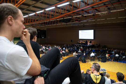 Interiör vy av Solnahallen