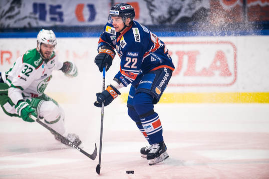 Rögles Eric Gelinas   och Växjös Janne Pesonen