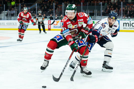 Frölundas Ryan Lasch och Linköpings Eddie Larsson