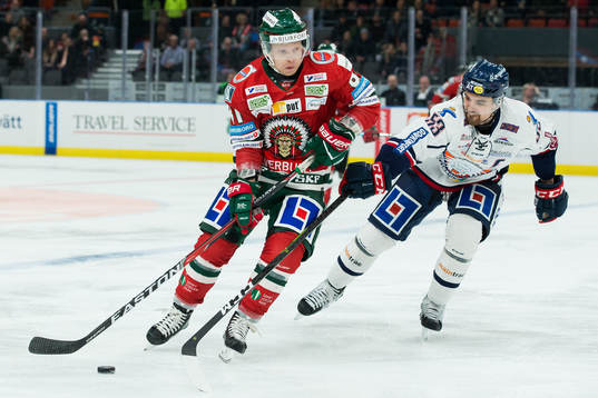 Frölundas Ryan Lasch och Linköpings Eddie Larsson