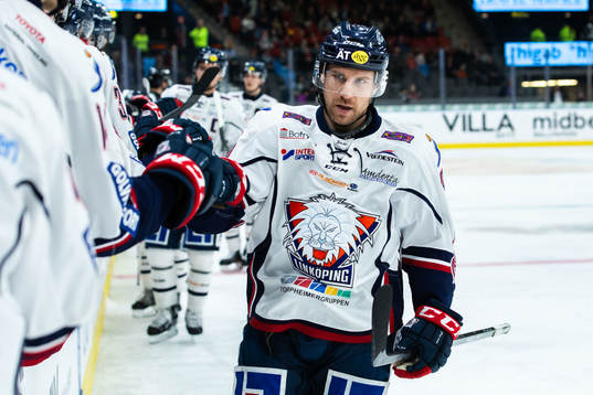 Linköpings Derek Roy jublar