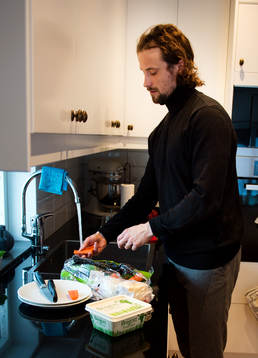 Hemma hos Linus Hallenius