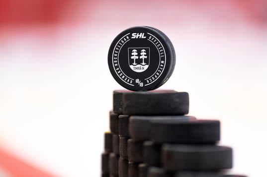 en SHL puck