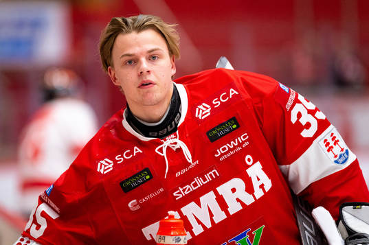 Timrås målvakt Linus Marcko
