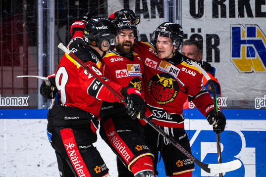 Luleås Erik Gustafsson, Jack Connolly, och Austin Farley