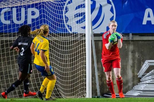 Goalkeeper Hedvig Lindahl of Sweden