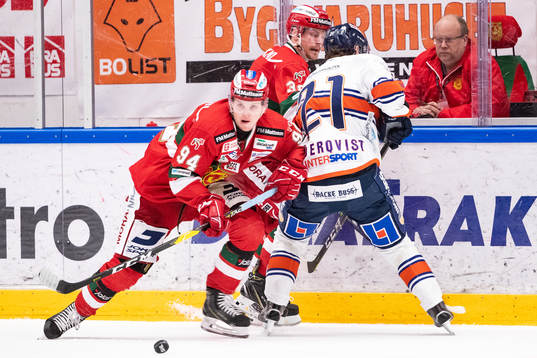 Moras Sebastian Hartmann och Växjös Filip Cederqvist och