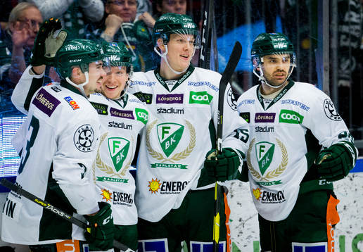 Färjestads Gustav Rydahl gör 1-4 och jublar