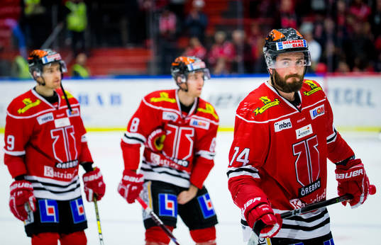 Örebros Tylor Spink, Tyson Spink och Nick Ebert deppar