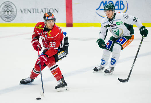 Örebros Jordan Boucher och Färjestads Michael Lindqvist
