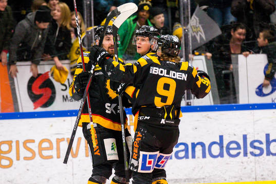 Skellefteås Linus Lindström, Albin Lundin och Tim