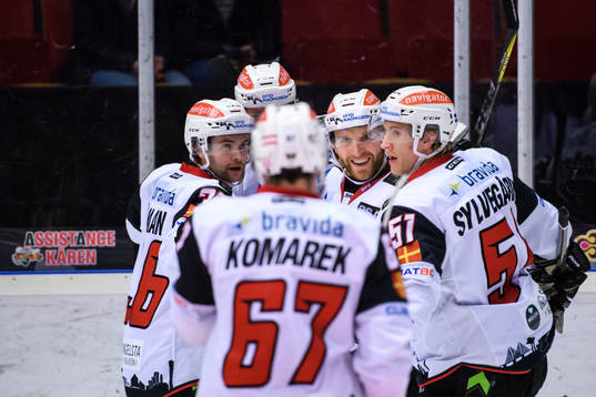 Malmö Redhawks Frederik Storm jublar