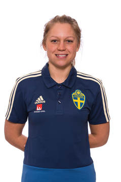 Sjukgymnast Tania Nilsson i P16-landslaget