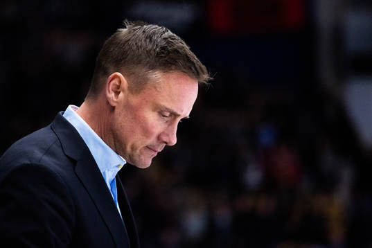 Frölunda tränare Roger Rönnberg deppar