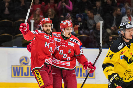 Bläddra bland fler bilder av Ishockey, Hockeyallsvenskan, Modo - Västerås