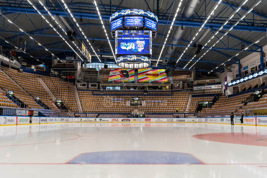 Interiör i Kinnarps arena