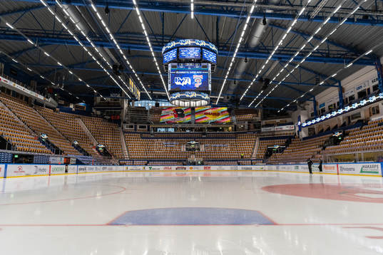 Interiör i Kinnarps arena