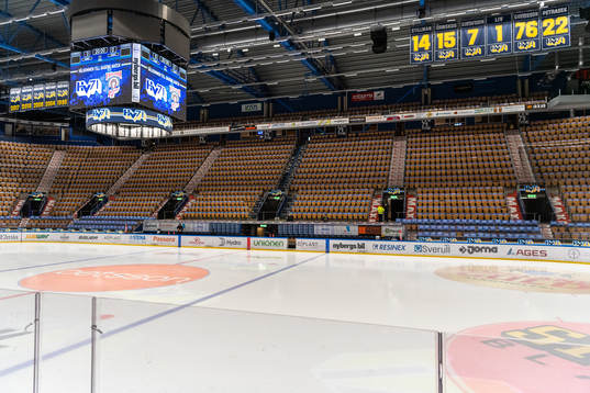 Interiör i Kinnarps arena