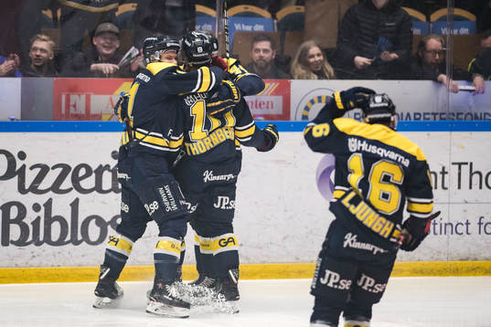 s Martin Thörnberg jublar med lagkamrater