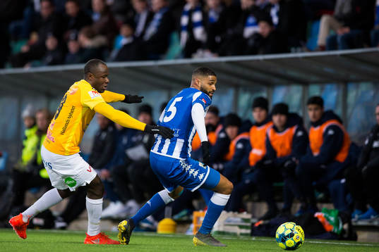 Falkenbergs Nsima Peter och IFK Göteborgs Kristopher Da