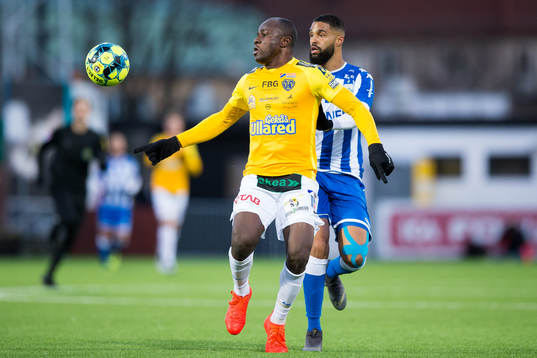 Falkenbergs Nsima Peter och IFK Göteborgs Kristopher Da
