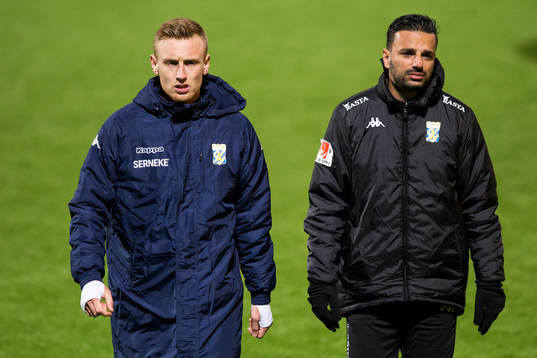 IFK Göteborgs Sebastian Ohlsson och tränare Poya Asbaghi