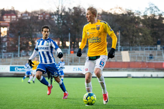 Falkenbergs Jacob Ericsson och IFK Göteborgs Amin Affane