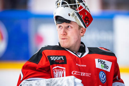 Piteås målvakt Joel Vännström