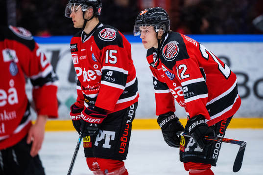 Piteås Pontus Wikström  och Andreas Lundmark  deppar