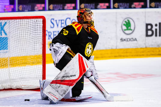 Brynäs målvakt Joacim Eriksson deppar