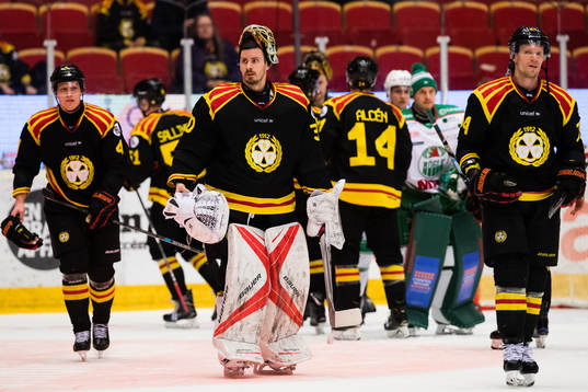 Brynäs målvakt Joacim Eriksson deppar