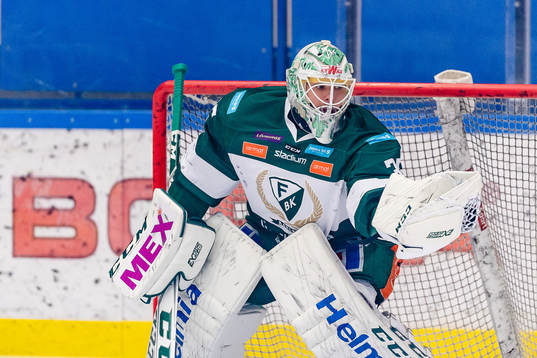 Färjestads målvakt Adam Werner