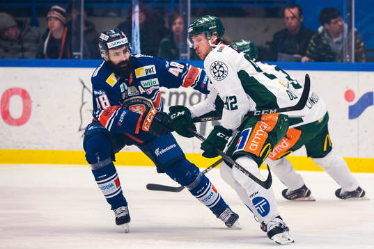 Växjös Daniel Rahimi och Färjestads Jesper Olofsson
