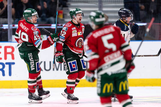 Frölundas Patrik Carlsson jublar