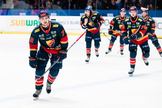 Djurgårdens Emil Bemström jublar