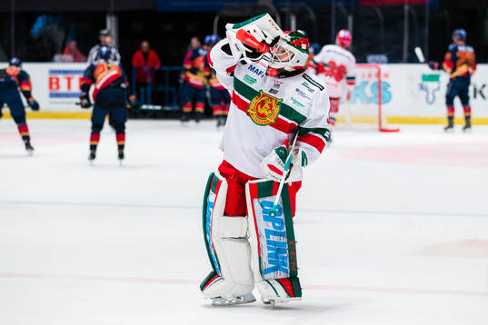 Moras målvakt Christian Engstrand deppar